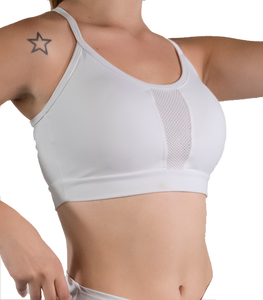 Strap Top with Front Mesh Panel