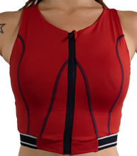 Load image into Gallery viewer, Light Top with Zipper &amp; Elastic Strap