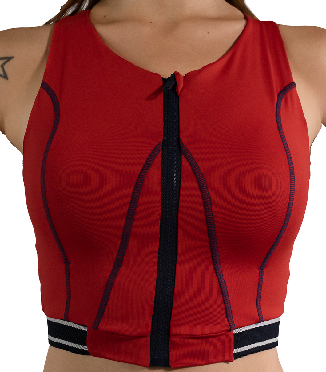 Light Top with Zipper & Elastic Strap