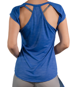 Blend Blouse with Open Panels on Back