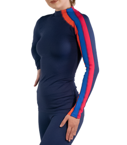 Hohe Kneck leichte Bluse