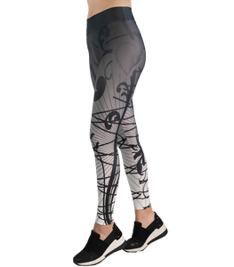 Energi legging med sublimering Print