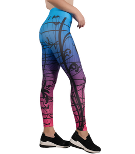 Energi legging med sublimering Print