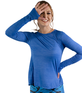 Mezcla de Blusa con Manga Larga con Transpass de nuevo
